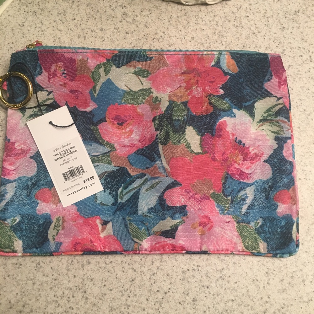 Vera Bradley NWT make-up or pencil bag